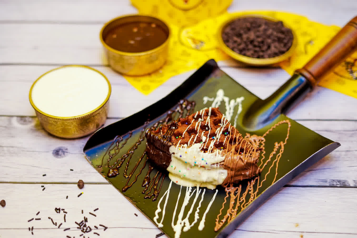 Trio Chocolate Waffle